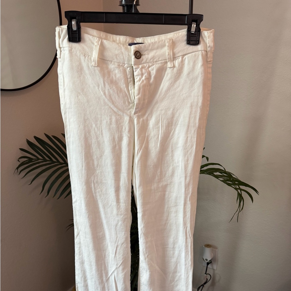 NYDJ Off-White Straight Leg Jeans